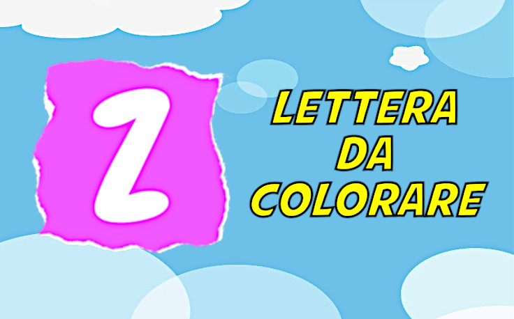 lettera z da colorare