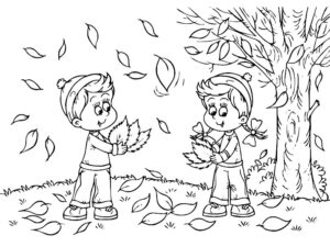 disegni autunno bambini