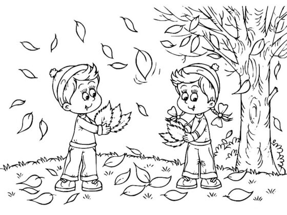 disegni autunno bambini