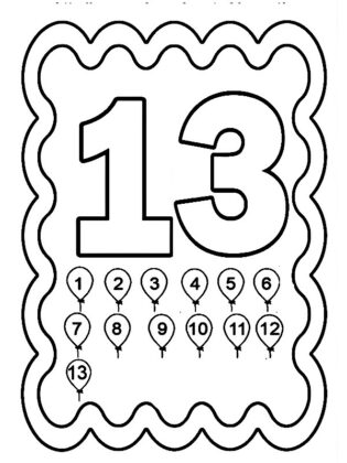 disegni con i numeri
