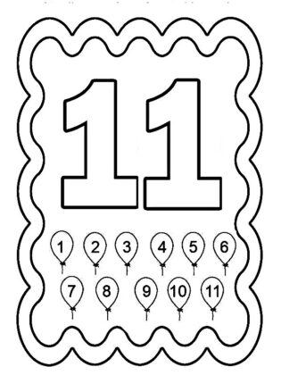 disegni con i numeri da 1 a 10
