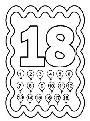 disegni da colorare con i numeri