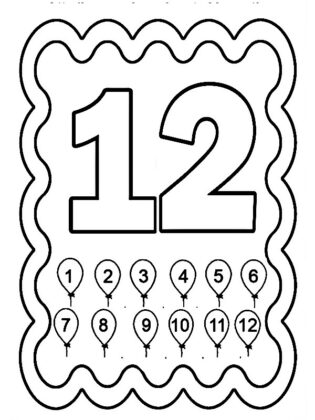 disegni da colorare con i numeri