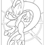 mega mewtwo da colorare