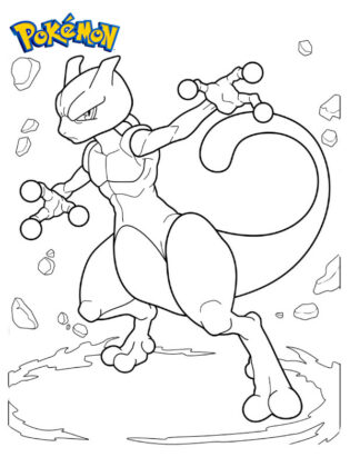 mewtwo da colorare