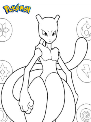 mewtwo da colorare