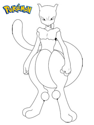 mewtwo da colorare