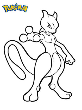 mewtwo da colorare