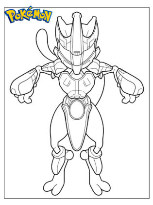 mewtwo da colorare