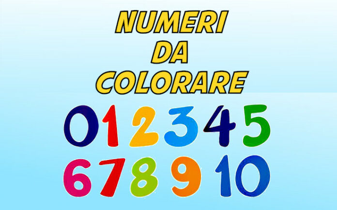 numeri da colorare