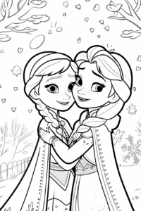 disegni frozen da colorare