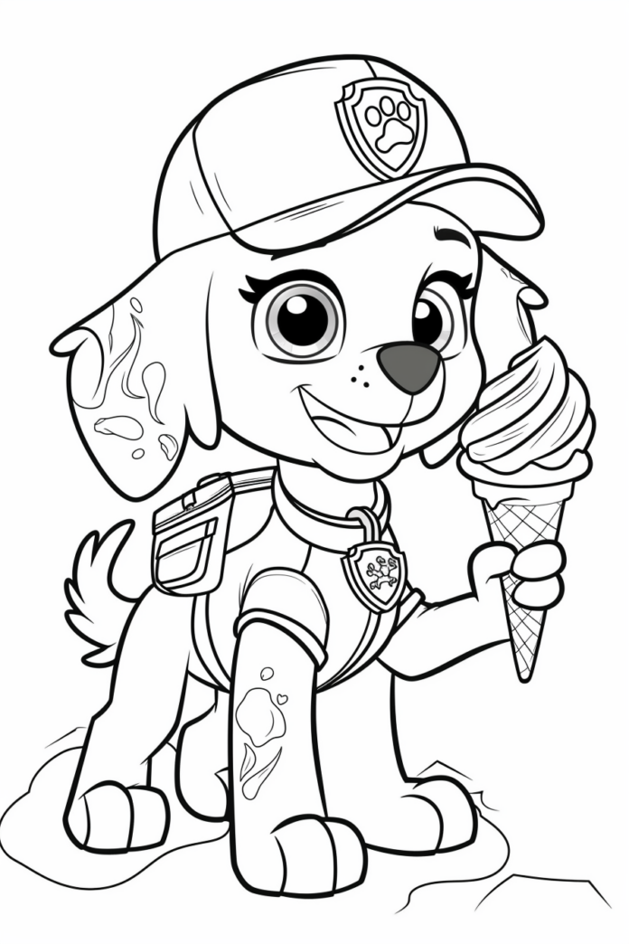 Disegni di Paw Patrol da Colorare (50)