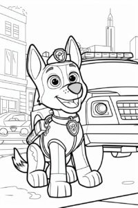 paw patrol da colorare