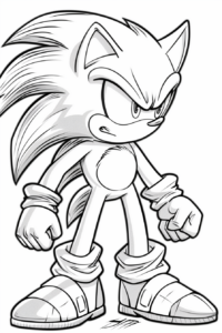 sonic da colorare