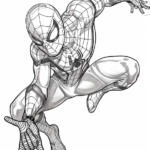 disegni spiderman da colorare