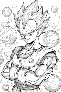 vegeta da colorare