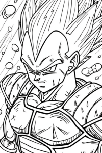 vegeta da colorare