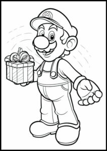 disegni da stampare mario