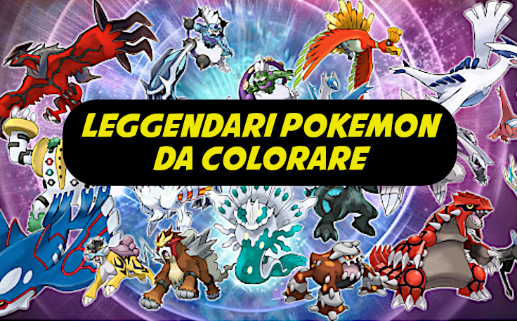 leggendari pokemon da colorare