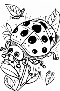 coccinella disegno da colorare