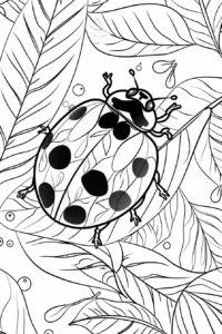 disegno coccinella da colorare