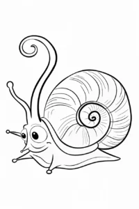 lumaca da colorare