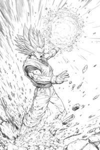 disegni goku ultra istinto da colorare