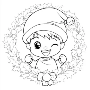 babbo natale disegno da stampare