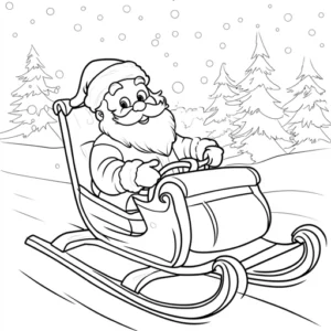 babbo natale disegno da stampare