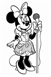 disegni minnie da colorare