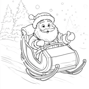 disegno babbo natale