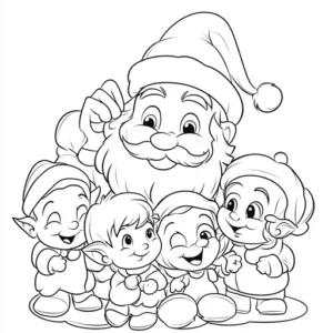 disegno di babbo natale