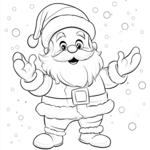 disegno di babbo natale