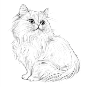 disegno gatto da colorare