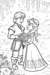 frozen disegno da colorare