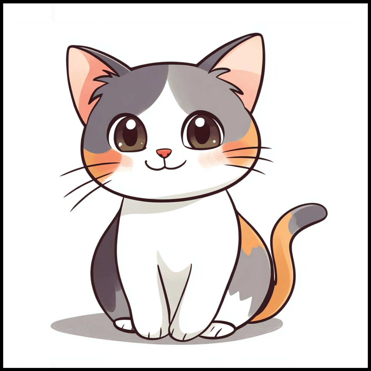 gatto da colorare