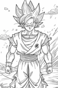 goku da colorare