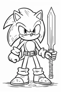 disegni di sonic da colorare