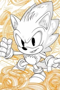 sonic da colorare