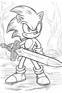 disegni sonic da colorare