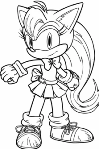 sonic disegni da colorare