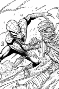 disegni spiderman da colorare