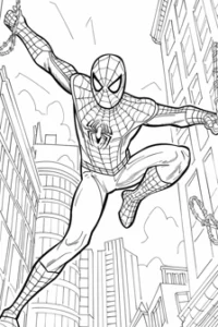 disegni spiderman da colorare