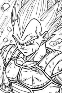 vegeta da colorare