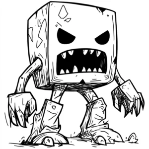 zombie minecraft disegno