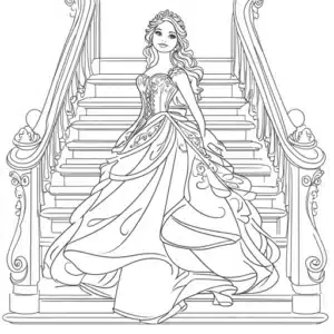 barbie principessa disegno