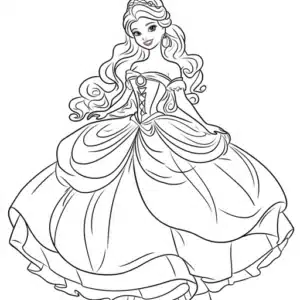 barbie principessa disegno