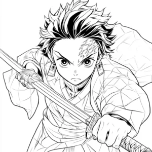 disegno di demon slayer