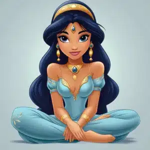 jasmine disegno colorato