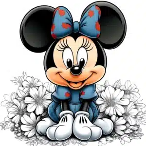 minnie disegno colorato